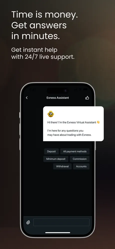 Exness App on iOS