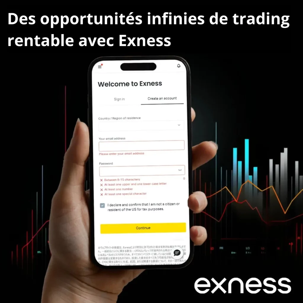 Connexion à l'application Exness