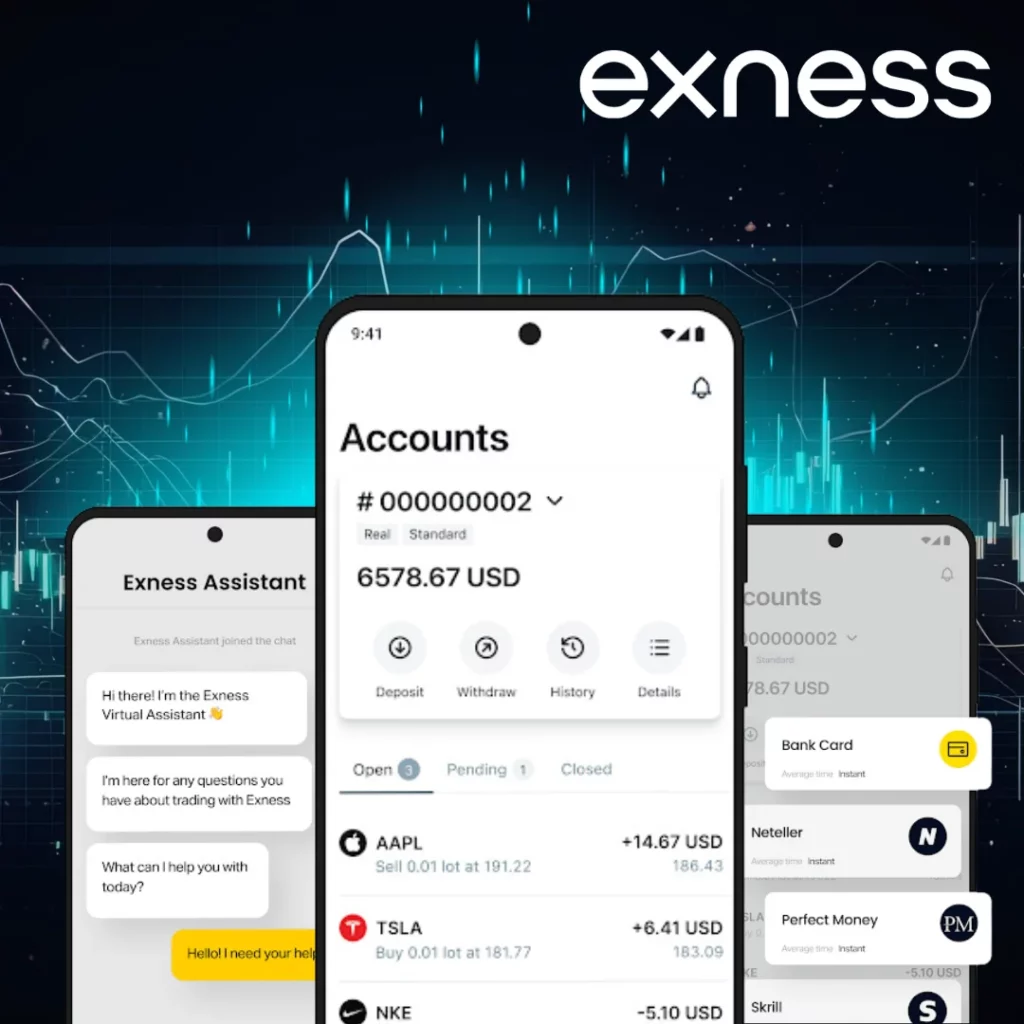 visit the Exness website and register for an account